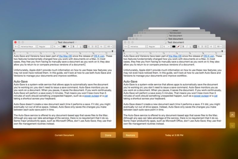 Auto-Restore de Mac