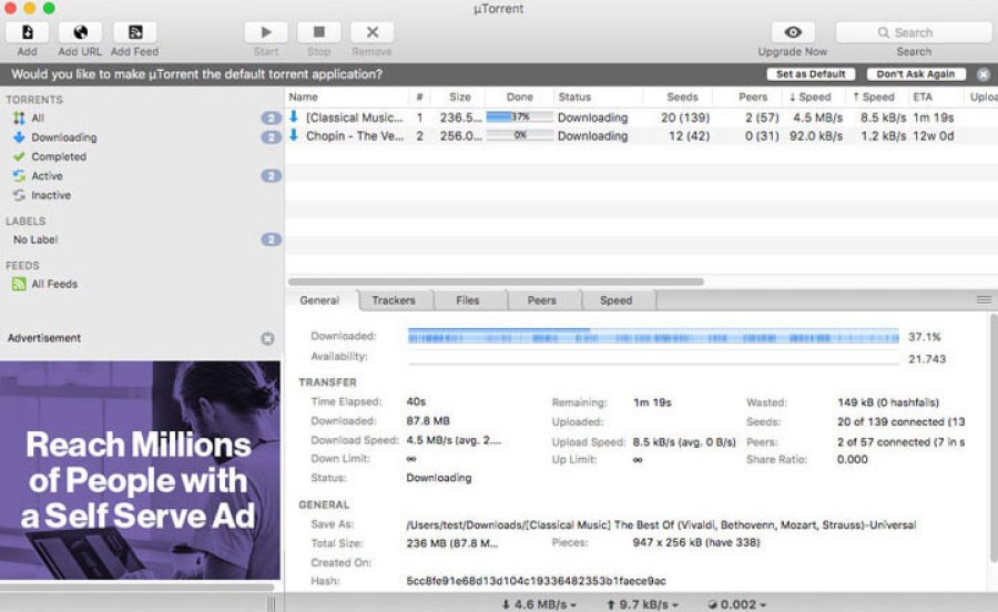BitTorrent para Mac